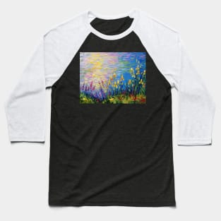 Irises by the pond Baseball T-Shirt